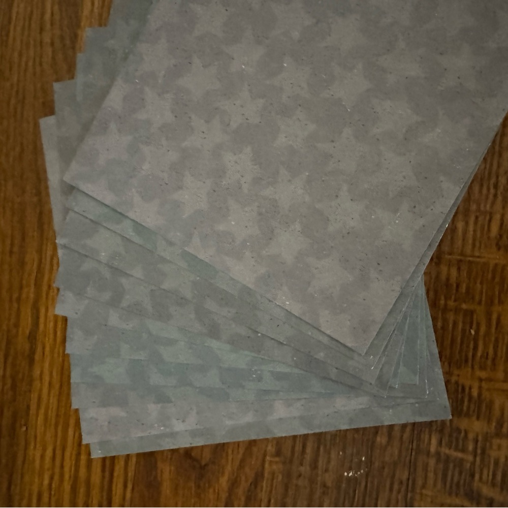Gray Star Patterned Paper Set - Picture 3 of 4